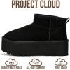 imageProject Cloud 100 Genuine Leather Ankle Boots for Women  AntiSlip Memory Foam Insole Womens Boots  Lightweight Winter Womens Shoes Ankle Booties for Women HuggyBlack
