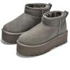 imageProject Cloud 100 Genuine Leather Ankle Boots for Women  AntiSlip Memory Foam Insole Womens Boots  Lightweight Winter Womens Shoes Ankle Booties for Women HuggyGrey
