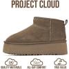 imageProject Cloud 100 Genuine Leather Ankle Boots for Women  AntiSlip Memory Foam Insole Womens Boots  Lightweight Winter Womens Shoes Ankle Booties for Women HuggyTaupe