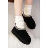 imageProject Cloud 100 Genuine Leather Platform Slippers for Women  Soft Memory Foam Womens Slippers ampamp Supportive Clogs for Women 2025  Cozy Stylish Everyday Footwear SayreBlack
