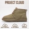 imageProject Cloud Ankle Boots for Women  Genuine Suede Shoes with Memory Foam Insole  NonSlip Mini Winter Boots Shoes for Women 2025 JuleeBark