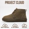 imageProject Cloud Ankle Boots for Women  Genuine Suede Shoes with Memory Foam Insole  NonSlip Mini Winter Boots Shoes for Women 2025 JuleeGreen Suede
