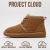 imageProject Cloud Ankle Boots for Women  Genuine Suede Shoes with Memory Foam Insole  NonSlip Mini Winter Boots Shoes for Women 2025 JuleeTan