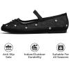 imageProject Cloud Ballet Flats Shoes for Women  CrystalEmbellished Mesh Ballet Flats Women Footwear  NonSlip Mary Jane Shoes with Memory Foam  Casual Footwear for AllDay Comfort AmityBlack