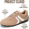 imageProject Cloud Barefoot Shoes Women  Memory Foam LaceUp Womens Sneakers  Lightweight ampamp Non Slip Womens Shoes Casual  AllDay Womens Fashion Sneakers for 2025 GoalTan