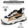 imageProject Cloud Chunky Platform Sneakers for Women  Comfortable Memory Foam Insole Shoes for Women Footwear  Laceup Womens Shoes ampamp Fashion Sneakers CocoTan
