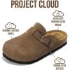 imageProject Cloud Clogs for Kids  Genuine Leather Kids Clogs with Cork Footbed Arch Support  NonSlip Slippers ampamp Sandals for Boys ampamp Girls FootwearBrown Sugar