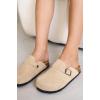imageProject Cloud Clogs for Kids  Genuine Leather Kids Clogs with Cork Footbed Arch Support  NonSlip Slippers ampamp Sandals for Boys ampamp Girls FootwearStone Suede