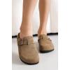imageProject Cloud Clogs for Kids  Genuine Leather Kids Clogs with Cork Footbed Arch Support  NonSlip Slippers ampamp Sandals for Boys ampamp Girls FootwearBrown Sugar