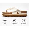 imageProject Cloud Fashion Womens Sandals  Memory Foam Insole and Comfortable Platform Sandals for Women 2025  Lightweight and Nonslip Perfect Beach SlidesGold Thong