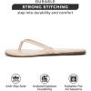 imageProject Cloud Flip Flops for Women  Memory Foam Flats Summer Sandals for Women 2025  Vegan Leather Lightweight Womens Sandals Summer Beach Essentials SlidesNude Patent