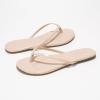 imageProject Cloud Flip Flops for Women  Memory Foam Flats Summer Sandals for Women 2025  Vegan Leather Lightweight Womens Sandals Summer Beach Essentials SlidesNude Patent