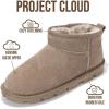 imageProject Cloud Genuine Leather Ankle Boots for Women  Water Resistant Womens Boots with Memory Foam Insole  Comfortable Fall Shoes for Women 2025 HikeyTaupe Suede