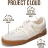 imageProject Cloud Genuine Leather Casual Sneakers for Women  Memory Foam Insoles LaceUp Womens Shoes ampamp Lightweight Womens Fashion Sneakers  NonSlip Shoes for Women Footwear VerdictWhite