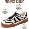 imageProject Cloud Genuine Leather Casual Sneakers for Women  Memory Foam Insoles LaceUp Womens Shoes ampamp Lightweight Womens Fashion Sneakers  NonSlip Shoes for Women Footwear VerdictRaffia