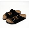 imageProject Cloud Genuine Leather Flat Sandals Women 2025 Beach Essentials Womens Sandals Memory Foam Vacation Essentials Slides for Women Footwear VenitaBlack Suede