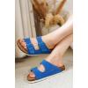 imageProject Cloud Genuine Leather Flat Sandals Women 2025 Beach Essentials Womens Sandals Memory Foam Vacation Essentials Slides for Women Footwear VenitaOcean