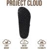 imageProject Cloud Genuine Leather Flat Sandals Women 2025 Beach Essentials Womens Sandals Memory Foam Vacation Essentials Slides for Women Footwear VenitaBrown Distressed