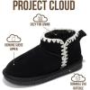 imageProject Cloud Genuine Leather Girls Boots  Lightweight ampamp Cozy Fur Ankle Boots with Memory Foam  Non Slip Kids Boots for Girls Perfect for Fall and Everyday WearBlack Stitch