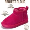 imageProject Cloud Genuine Leather Girls Boots  Lightweight ampamp Cozy Fur Ankle Boots with Memory Foam  Non Slip Kids Boots for Girls Perfect for Fall and Everyday WearFuschia Suede