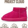 imageProject Cloud Genuine Leather Girls Boots  Lightweight ampamp Cozy Fur Ankle Boots with Memory Foam  Non Slip Kids Boots for Girls Perfect for Fall and Everyday WearFuschia Suede