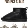 imageProject Cloud Genuine Leather Girls Boots  Lightweight ampamp Cozy Fur Ankle Boots with Memory Foam  Non Slip Kids Boots for Girls Perfect for Fall and Everyday WearBlack Leather