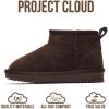 imageProject Cloud Genuine Leather Girls Boots  Lightweight ampamp Cozy Fur Ankle Boots with Memory Foam  Non Slip Kids Boots for Girls Perfect for Fall and Everyday WearChocobrown Suede