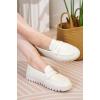 imageProject Cloud Genuine Leather Loafers for Women  Memory Foam Insoles Slip On Shoes for Women  Lightweight Womens Shoes  Non Slip Womens Loafers Filide1Ivory