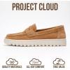 imageProject Cloud Genuine Leather Loafers for Women  Memory Foam Insoles Slip On Shoes for Women  Lightweight Womens Shoes  Non Slip Womens Loafers Filide1Whiskey