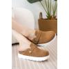 imageProject Cloud Genuine Leather Platform Clogs for Women Footwear  Memory Foam Arch Support Cork Footbed Casual Shoes ampamp Mules for Women 2025 Benton ChunkyChestnut