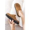 imageProject Cloud Genuine Leather Platform Clogs for Women Footwear  Memory Foam Arch Support Cork Footbed Casual Shoes ampamp Mules for Women 2025 Benton ChunkyTan