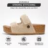 imageProject Cloud Genuine Leather Platform Sandals Women Footwear  Beach Summer Wedges with Comfortable Memory Foam Insole  Non Slip ampamp Lightweight Wedge Sandals for Women 2025Natural Crochet