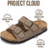 imageProject Cloud Genuine Leather Slides For Kids  Natural Cork Footbed Summer Sandals Beach Slide Sandals for Girls ampamp Boys  NonSlip Boys ampamp Girls Sandals Little VenitaTaupe Suede