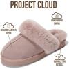 imageProject Cloud Genuine Leather Slippers for Women Footwear with Genuine Fur Lining Womens Clogs ampamp Mule  NonSlip IndoorOutdoor Scuff Womens Slippers with Memory Foam Insole HenkaDusty Pink Suede