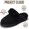 imageProject Cloud Genuine Leather Slippers for Women Footwear with Genuine Fur Lining Womens Clogs ampamp Mule  NonSlip IndoorOutdoor Scuff Womens Slippers with Memory Foam Insole HenkaBlack