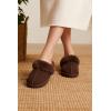 imageProject Cloud Genuine Leather Slippers for Women Footwear with Genuine Fur Lining Womens Clogs ampamp Mule  NonSlip IndoorOutdoor Scuff Womens Slippers with Memory Foam Insole HenkaChocolate Brown