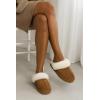 imageProject Cloud Genuine Leather Slippers for Women Footwear with Genuine Fur Lining Womens Clogs ampamp Mule  NonSlip IndoorOutdoor Scuff Womens Slippers with Memory Foam Insole HenkaChestnut