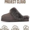 imageProject Cloud Genuine Leather Slippers for Women Footwear with Genuine Fur Lining Womens Clogs ampamp Mule  NonSlip IndoorOutdoor Scuff Womens Slippers with Memory Foam Insole HenkaFrost Suede