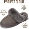 imageProject Cloud Genuine Leather Slippers for Women Footwear with Genuine Fur Lining Womens Clogs ampamp Mule  NonSlip IndoorOutdoor Scuff Womens Slippers with Memory Foam Insole HenkaFrost Suede
