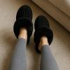 imageProject Cloud Genuine Leather Slippers for Women Footwear with Genuine Fur Lining Womens Clogs ampamp Mule  NonSlip IndoorOutdoor Scuff Womens Slippers with Memory Foam Insole HenkaBlack