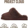 imageProject Cloud Genuine Leather Slippers for Women Footwear with Genuine Fur Lining Womens Clogs ampamp Mule  NonSlip IndoorOutdoor Scuff Womens Slippers with Memory Foam Insole HenkaChocolate Brown