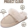imageProject Cloud Genuine Leather Slippers for Women Footwear with Genuine Fur Lining Womens Clogs ampamp Mule  NonSlip IndoorOutdoor Scuff Womens Slippers with Memory Foam Insole HenkaSand Suede