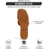 imageProject Cloud Genuine Leather Summer Sandals for Women 2025  Fashion Flat Womens Sandals with Memory Foam Insole Slides Sandals Women Footwear  Mules Womens Sandals JannelBrown