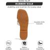 imageProject Cloud Genuine Leather Summer Sandals for Women 2025  Fashion Flat Womens Sandals with Memory Foam Insole Slides Sandals Women Footwear  Mules Womens Sandals JannelBrown White