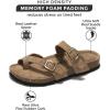imageProject Cloud Genuine Leather Womens Sandals  Comfortable Cork Footbed Slides with Memory Foam Beach Essential Summer Sandals For Women 2025 LianBeige