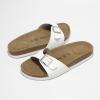 imageProject Cloud Genuine Leather Womens Sandals  Memory Foam Beach Essentials Womens Slippers  Perfect Summer Sandals for Women 2025 BahamaWhite