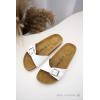 imageProject Cloud Genuine Leather Womens Sandals  Memory Foam Beach Essentials Womens Slippers  Perfect Summer Sandals for Women 2025 BahamaWhite