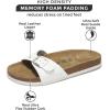 imageProject Cloud Genuine Leather Womens Sandals  Memory Foam Beach Essentials Womens Slippers  Perfect Summer Sandals for Women 2025 BahamaWhite
