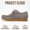 imageProject Cloud Genuine Leather Womens Shoes  Memory Foam Insole Oxford Shoes For Women Footwear  Lightweight AntiSlip Sole Casual Work Loafers with Lace WallyGrey