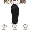 imageProject Cloud Genuine Sheepskin Upper Mens Slippers  Memory Foam Scuff House Slippers and NonSlip Comfortable Fall Men Footwear ColinBlack